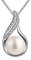 B.Catcher Damen 925 Sterling Silber Perlenkette Mit natürlicher Süßwasserperle & Zirkonia – Elegantes Geschenk für Geburtstag/Valentinstag/Muttertag
