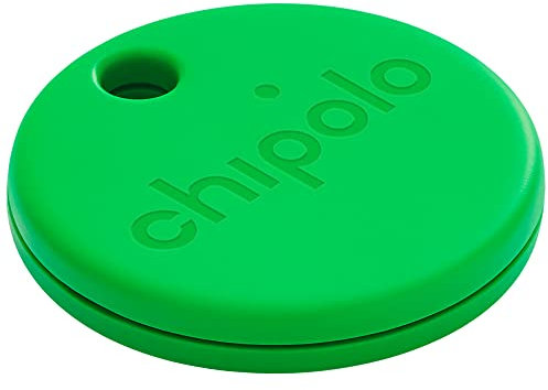 Chipolo One - 1 Pack - Tracker Bluetooth pour clés, Sacs, Localisateur d’Objets, Alertes Hors de Portée, Fonctionne avec Chipolo app (Compatible iOS et Android) Vert