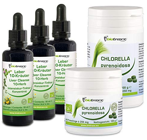 Biotraxx Leverskott Detox och Gallblåse Reparation Full Rensningspaket - 100% naturlig