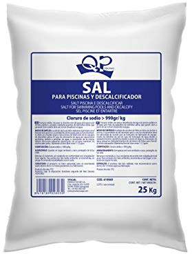 QP-Produkte, Entkalker, Salz für Pools, Reinigung von Wasser, 25 kg Sack