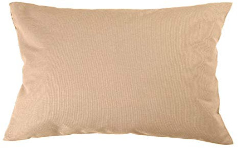Kissenbezug 20x30 cm Uni Beige Baumwolle Dekokissen Kissenhülle Couchkissen Sofakissen Deko Reißverschluss