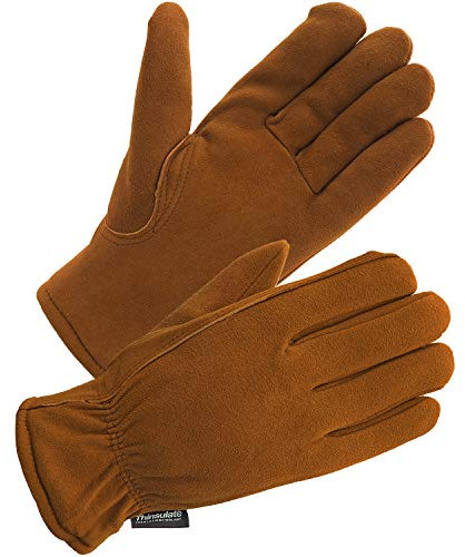 SKYDEER Winterhandschuhe mit Winddichtem, Weichem und Warmem Wildleder und 3M Thinsulate Isolierung (SD8673T/2XL)