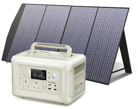 ALLPOWERS R600 Solar Generator, 299WH Portable Power Station with 200W Portable Solar Panel, Mobile LiFeP04 Battery Pack for Holiday RV Camping, Outdoor Adventure, Emergency, Power Supply Backup