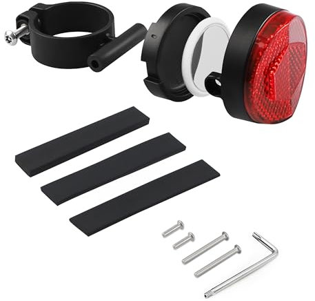 Airtag Fahrradhalterung, Reflektoren Fahrradhalterung 25~32mm, Diebstahlsicheres GPS Tracker Hülle für Fahrräder, Elektrofahrräder, Mountain Fahrradzubehör,Wasserdichter AirTag-Halter für Fahrräder