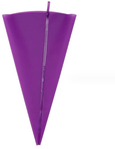 Sac à poche in silicone, riutilizzabili, per pasticceria, biscotti, torte, pasticceria, colore: viola, 45,7 cm