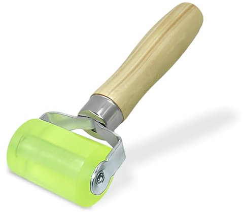 Alethron Andrückrolle, 48mm Gummiwalze Professionell Andruckrolle Andrückwalze Hitzebeständig Gummiwalze Silikon Nahtroller Tapete Kantenroller Gummirolle für Kantenumleimer Verschweißen