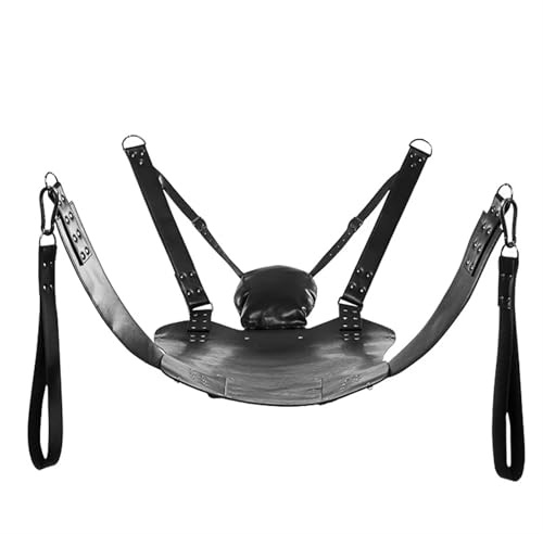 Super Load-Bearing 2 Layer Leather Sex Hammock Swing Chair Sling Bed Pillow BDSM Bondage Sex Toys for Couples Adults 18+ Games(Sex Hammock)