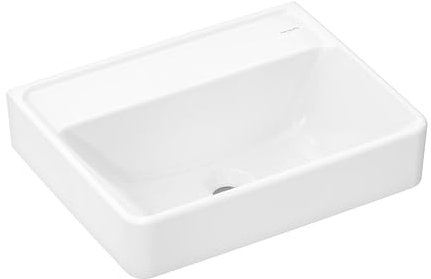 Hansgrohe Xanuia Q Handwaschbecken, ohne Hahnloch, ohne Überlauf, 500x390mm, weiß, 60234450