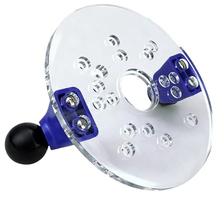 Plaque de défonceuse transparente - Installation facile - Base de défonceuse avec double poignées - Guide de base fixe