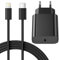 Chargeur Rapide for iPhone, 25W Prise USB C for iPhone 14 Pro Max /14 Plus/14Pro/14/13/12/11/SE/Mini/X/XS/XR SE 8 7 6 6S, USB C Prise et 2M Cable Sectur C-to Lightning Mural Alimentation Adaptateur