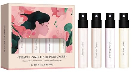 4 Pcs Hair Perfume For Women, Long Lasting Hair Fragrance for Women, Body Spray Set, Hair Mist Perfume, Holiday Travel Bottle, Convenient To Carry & Give Gifts (1)