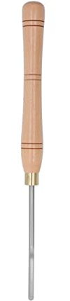 Scalpello per tornio per legno Premium HSS Utensile per tornitura con lama ad interno piccola con manico in faggio per intaglio del legno e progetti fai-te