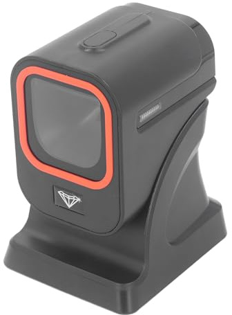 UPALDHOU Desktop QR Code Scanner Snabb Igenkänning Automatisk Avkänning för Detaljhandel, stormarknad; 1D 2D Streckkodsläsare för Lager 1 Enhet