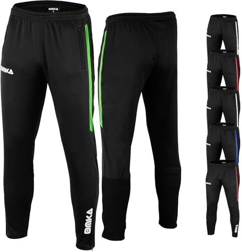 OMKA Herren Jogginghose Sporthose weichem Microfleece-Innenseite - Taschen & Beine mit Reißverschluss – Trainingshose (DE/NL/SE/PL, Numerisch, 54, Regular, Regular, Grün)