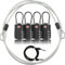Mmhdz TSA Approved 4 Pack Travel Security Locks, Combination Locks with Steel Cable, Black & White, Luggage Locks