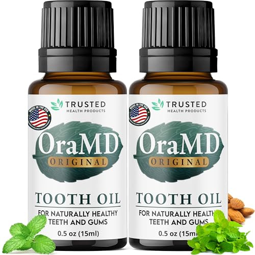 OraMD 4-in-1 Original Tooth Oil - Gum Disease Treatment for Adults (2pack) | Clinically Tested Gingivitis & Periodontal Disease Treatment, Sensitive Teeth & Gums, Chemical-Free, 250K+ Satisfied Smiles