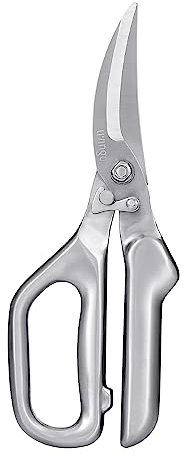 LIVINGO Kitchen Scissors - Heavy Duty Poultry Shears Sharp Cutting Food Chicken Bone Meat Vegetable for Cooking, Multipurpose Stainless Steel Utility Scissors, Safety Lock