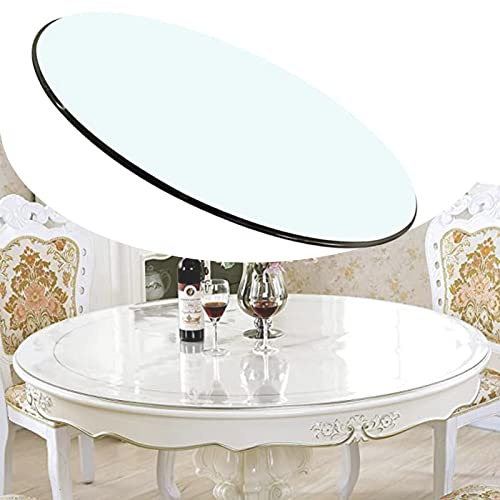 WORDFUN Cristal Redondo Tablero De Mesa Templado, Espesor:7mm, 14-40 Pulgadas Cristales A Medida, Robusto Y Duradero, Vidrio Templado, para Mesas De Hotel, Banquetes Y Familiares