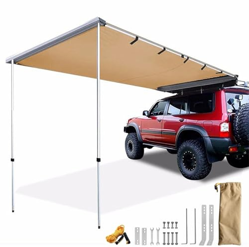 Tendalino Laterale Estraibile per Auto, Tenda Auto per Campeggio Overland, Tenda in Tessuto Oxford 420D Resistente Alle Intemperie UV50+ con Borsa per Il Trasporto per Attività All'Aperto (Size : 200