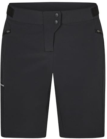 Ziener Damen NEXITA X-Function Fahrrad-Shorts mit Innenhose - Mountainbike/Outdoor/Freizeit - atmungsaktiv,schnelltrocknend,gepolstert, Black, 48