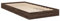 vidaXL Bettgestell, Bett Einzelbett für Schlafzimmer, Bettrahmen mit Lattenrost, Schlafzimmerbett Modernes Design, Braun Eichen-Optik 90x200cm Holzwerkstoff