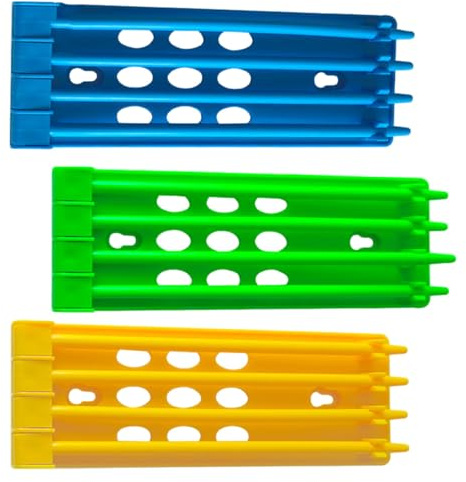 SHINEOFI Soporte para Anillos de Paloma Hebilla Superior, Marco Plástico Estable 7.9X2.8X0.6 Pulgadas para Cría y Manejo de Aves en Organización y Almacenamiento