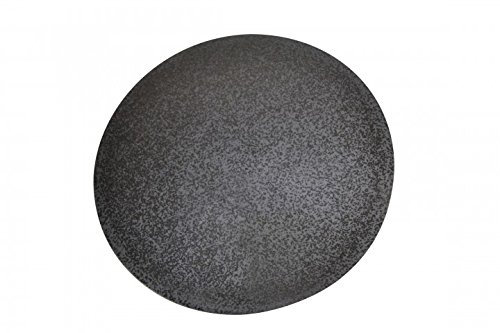 Megrill Pizzastein Rund 420x12mm Cordierit – Glasierter Pizza Stein für Holzkohle & Gasgrill, Hitzebeständig & Leicht zu Reinigen, Perfekt für Knusprige, Luftige Pizzaböden - Made in Germany