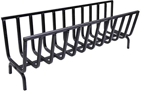 Fonderia Bongiovanni | Brucialegna | porta legna | portalegna da interno | portalegna da esterno | braciere | in ferro per camino e barbecue (cm 87x25x32h)