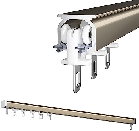 LIYI929GP Binario Tenda Soffitto, Binario per Tende A Muro, Alluminio Resistente Scorrevole Balcone Home Decor Accessori, Muto Bastoni per Tende E Binari per Tende, Bastoni Tende Sistemas Scorrevoli