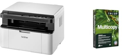BROTHER DCP-1610W Mono Laser All-in-One Printer, Wireless/USB, Compact, A4, 20 ppm, 600 dpi, 500 Sheet Paper Ream