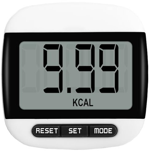 Pedometer Step Counter, Portable Walking Pedometer, Sport Pedometer- Distance, Step, Calories and Fitness Tracker for Men, Women, and Kids (Black)