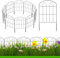 LIANTRAL Garden Fence 10 Pack, Fencing Animal Barrier, Rustproof Metal Fence Panels, No Dig Fence Patio Border Animal Fencing for Dog Rabbit Yard Patio Outdoor Decor, Total 61 CM (H) x 660 CM (L)