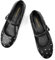 Vaslemuse Ballerinas mit Nieten für Damen, runde Zehenpartie, Schnalle, Riemen, Mary Jane, Schuhe, Alltag, Freizeit, Arbeit, Schwarz, 38 EU