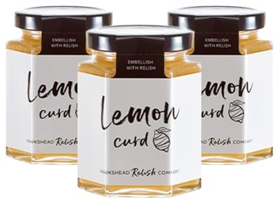 Hawkshead Lemon Curd | 3 x 215g Jars | Fresh Lemons with Eggs, Butter & Lemon Zest | Vegetarian, Gluten-Free