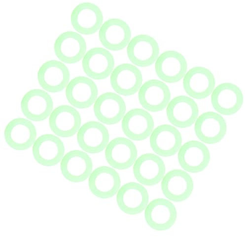 Anillo de Luz Nocturna de Uñas de Mierda de Silicona de Fluorescencia para Acampar, Senderismo, Mochilero, Anillo de Estacas de Carpa de Fluorescencia