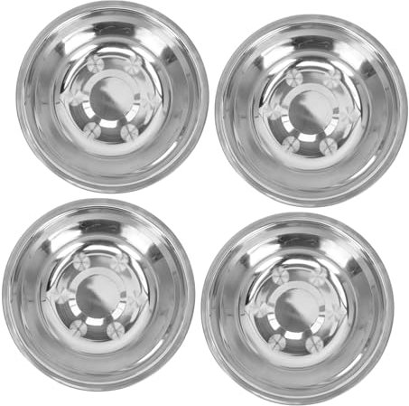 HOLIDYOYO 4pezzi Bacinella in Acciaio Inossidabile Ciotola Per Impastare e Mescolare Contenitore Per Frutta e Per Uso e Cucina