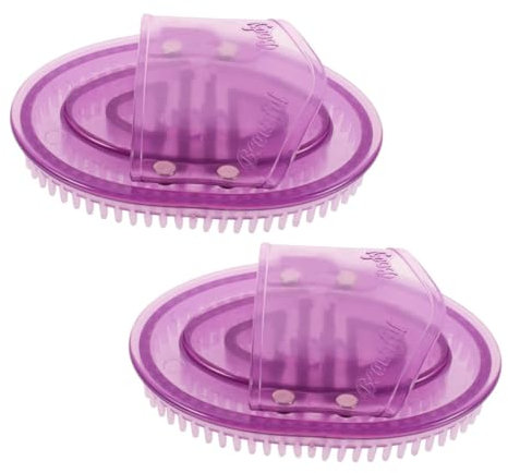 PACKOVE 2 Teiliges Massagebürsten Set Für Den Körper Silikon Massagebürste Für Körper Und Kopfhaut – Meridian Massagegerät Handgerät – Abgerundete Zähne Und Leicht Zu Halten – Spa Und