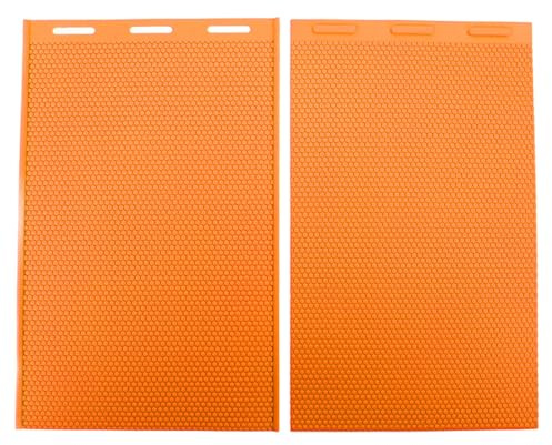 Bivax pressark, flexibla silikonfoundationsark, biodlarutrustning, honungskakor (Orange)
