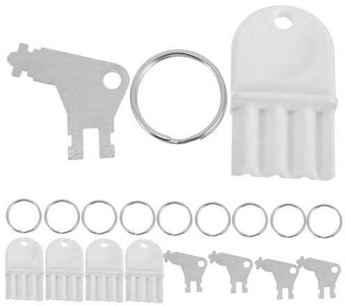 jojofuny 2 Set Chiavi per Distributori Asciugamani e Carta Igienica in Metallo Resistente Strumento Versatile per Sbloccare e Manutenzione Facile Dispenser Commerciali