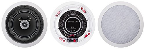 Cambridge Audio C155 - Pair of In-Ceiling Speakers for Music or Home Cinema Systems with Paintable Trim