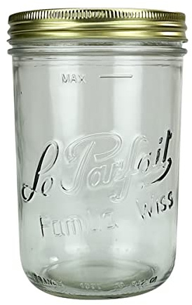 Le Parfait Canning French Glass Mason Jar, 1 Ea