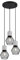 Angesagte LED Draht Rondell Pendelleuchte im Industriedesign Schwarz matt & Betonoptik