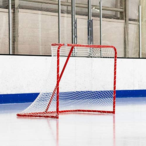 FORZA Porta Da Hockey Su Ghiaccio - Porta Hockey 1,8 x 1,2 m - Porta Da Hockey Su Ghiaccio In Acciaio Galvanizzato | Rete Da 5mm
