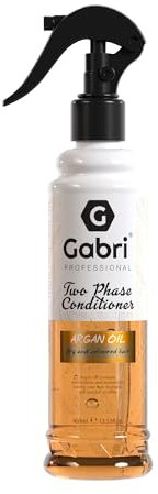 Gabri Two Phase Conditioner Spray 400ml, For Damaged Hair Argan Oil Enriched Formula, Deep Nourishment for Dry & Colored Hair, Leave-in Conditioner (Argan Oil)