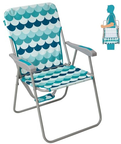 #WEJOY Folding Beach Chairs for Adults, High Back Lightweight for Camp Lawn