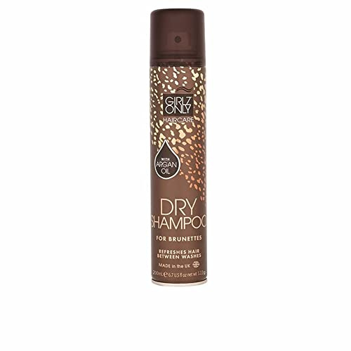Girlz Only Shampooing sec à l'huile d'argan pour cheveux bruns 200 ml
