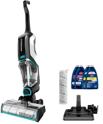 Bissell CrossWave Cordless Max Vacuum Mop All in One Wet and Dry Vac Combo Hard Floor Cleaner and Area Rugs, Cordless Mop, Pack-in Formulas Included, 2554A