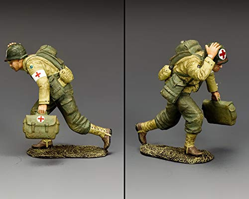 King & Country Toy Soldiers D Day DD322 U.S. Army Ranger Medic 1:30 Scale Pewter