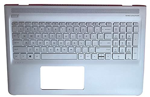Replacement for Hp 15-as Envy Notebook 15-AS 15 as 14-am14-an 15-ay Pavilion 14-AL 15-AU 15-aw Pavilion x360 11-u 13-u Laptop Upper Case Palmrest Backlit Keyboard Assembly Part 857799-001 Top Cover