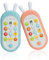 Juguetes Aprendizaje para Bebes - movil año Juguete telefono -Mando a Distancia Bebe móvil bebé niños con Luces Sonidos y Canciones Remoto música teléfonos Inteligentes bebés Meses (Rosa)
